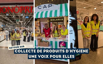 Retour sur la grande collecte de produits d'hygiène par Une Voix pour Elles