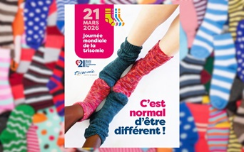 Vente de chaussettes dépareillés par l'association Trisomie 21
