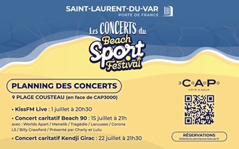 Les concerts du Beach Sport Festival