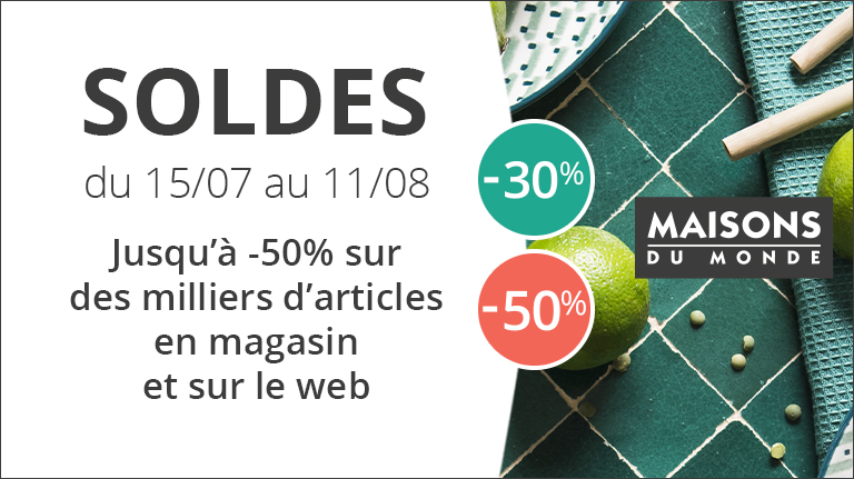 En Ce Moment Ce Sont Les Soldes Dans Les Magasins Maisons Du Monde Centre Commercial Cap3000